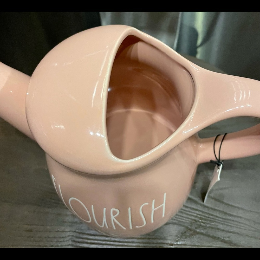Rae Dunn Pink Flourish Water Can - Picture 3 of 4
